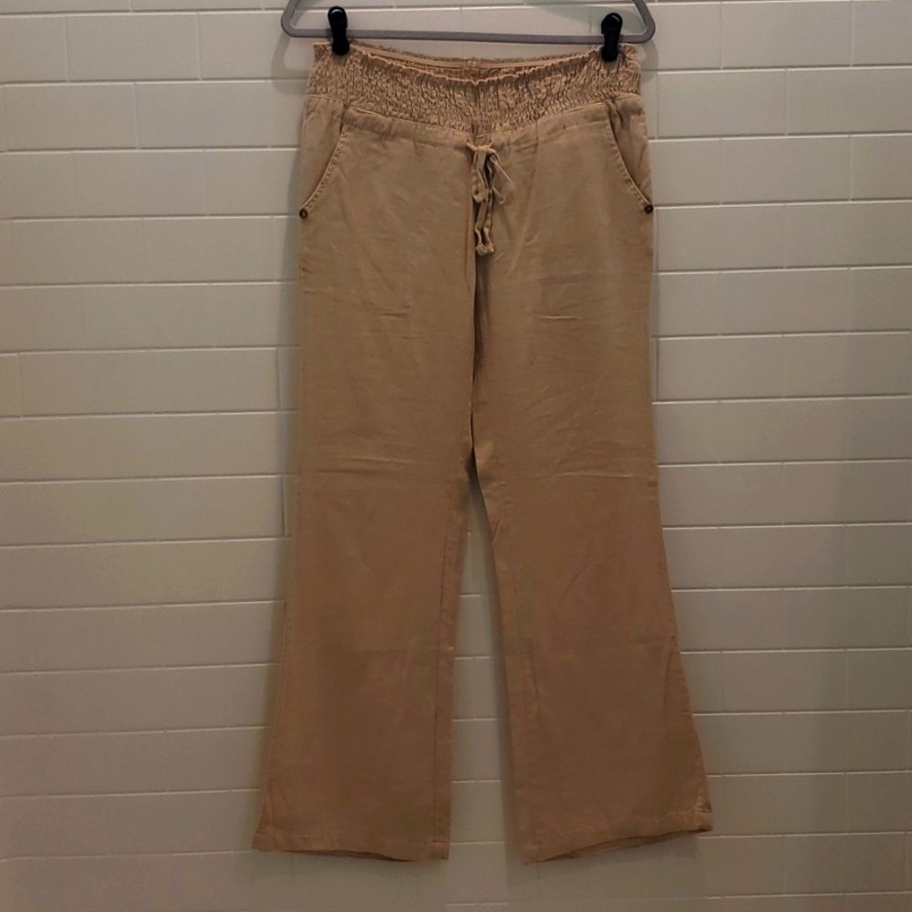 Linen pants size small khaki used condition